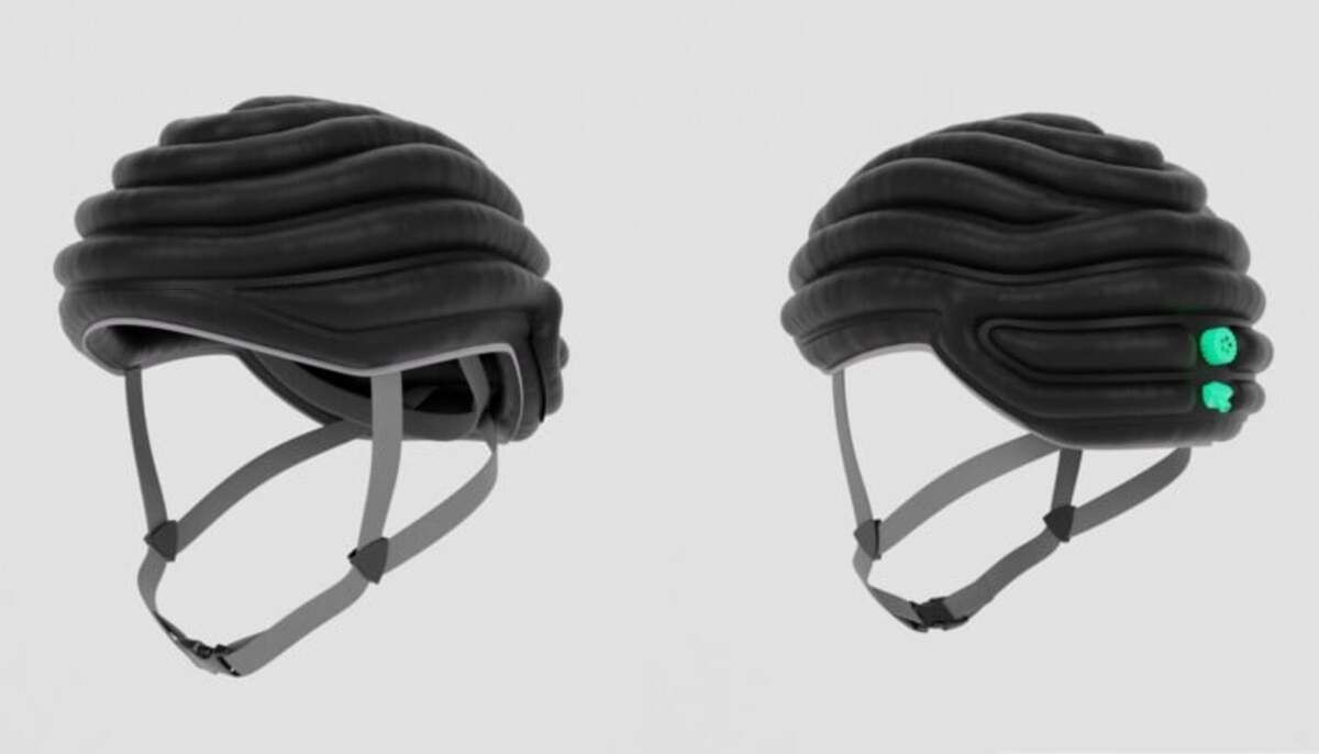 Casque vélo inflabi prototype 2