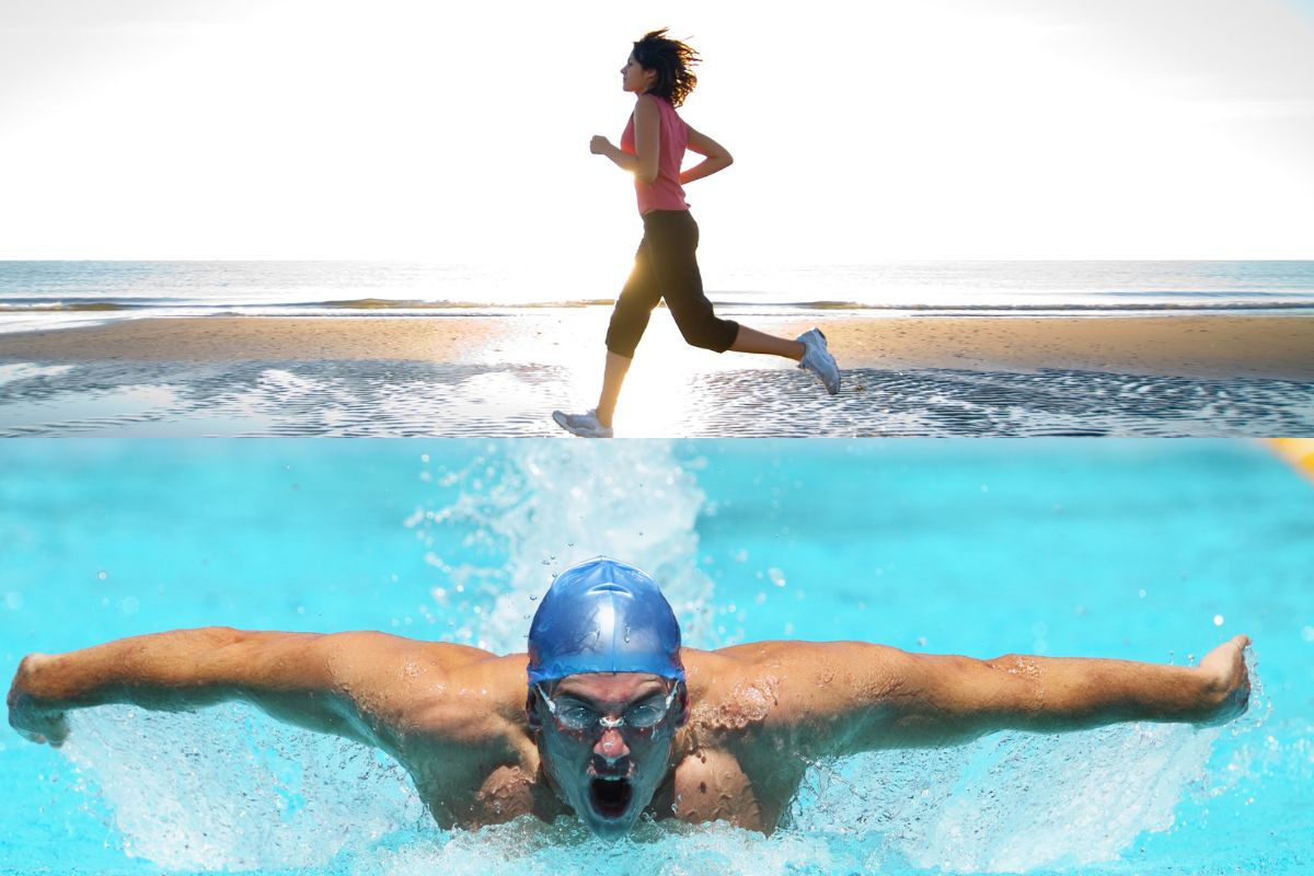 15 km de natation = 6 km de course